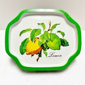 Vintage Lemon Tin Dish